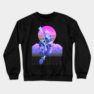 vaporwave of kingdom hearts Crewneck Sweatshirt